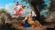 Giuseppe Bottani Agar et l'ange oil painting